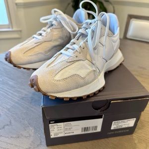 Brand new in box! New Balance 327 reflection/white. Size 7.5 women’s